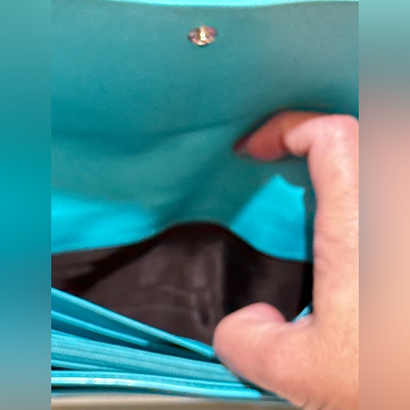 Gucci Interlocking GG Aqua Blue Long Crystal Wallet - Picture 5 of 11